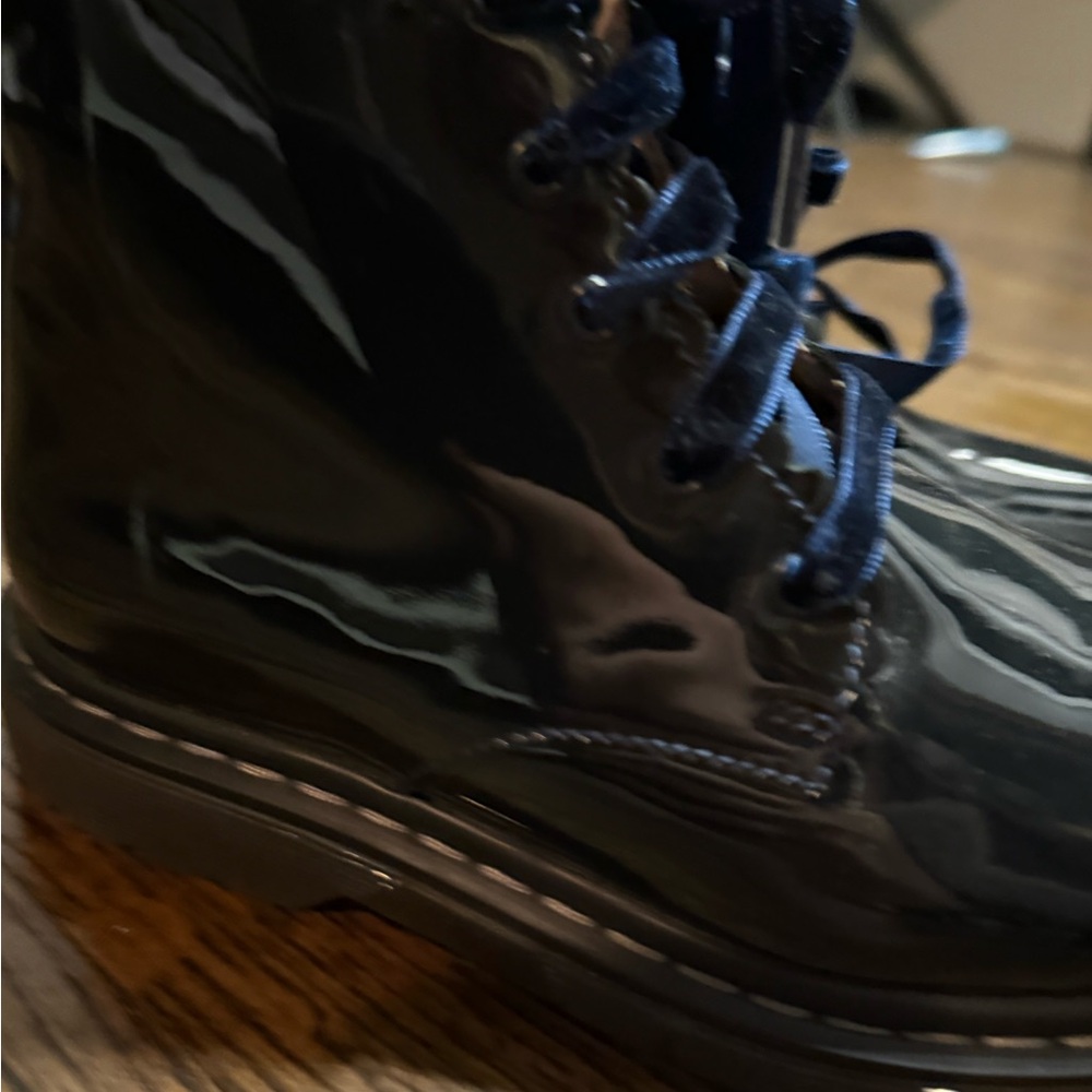 Jacadi Black Patent Leather Boots